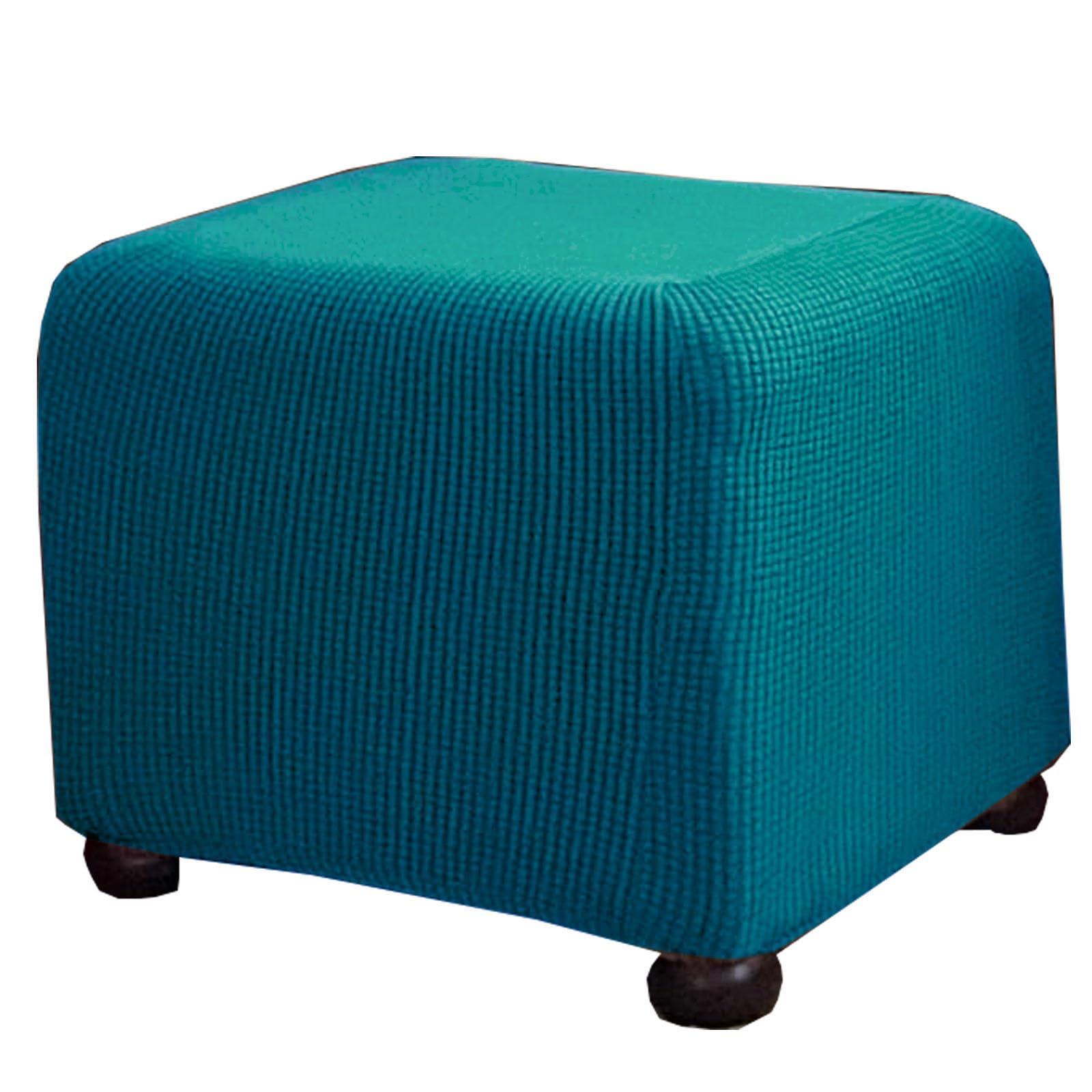 Miecoae Stretch Fabric Ottoman Cover Square Foot Stool Covers Rectangular 10 14 16 18 20 22 26 30 32 34 35 38 in Stool Cover Furniture Covers(C7,75-85x75-85x40-50)