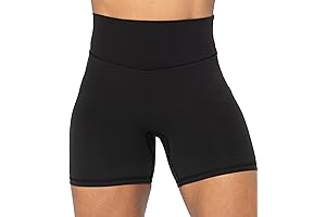 No Front Seam High Waist Biker Shorts for Women