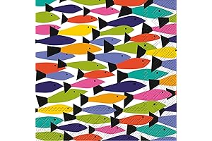 Vibrant Rainbow Summer Cocktail Napkins