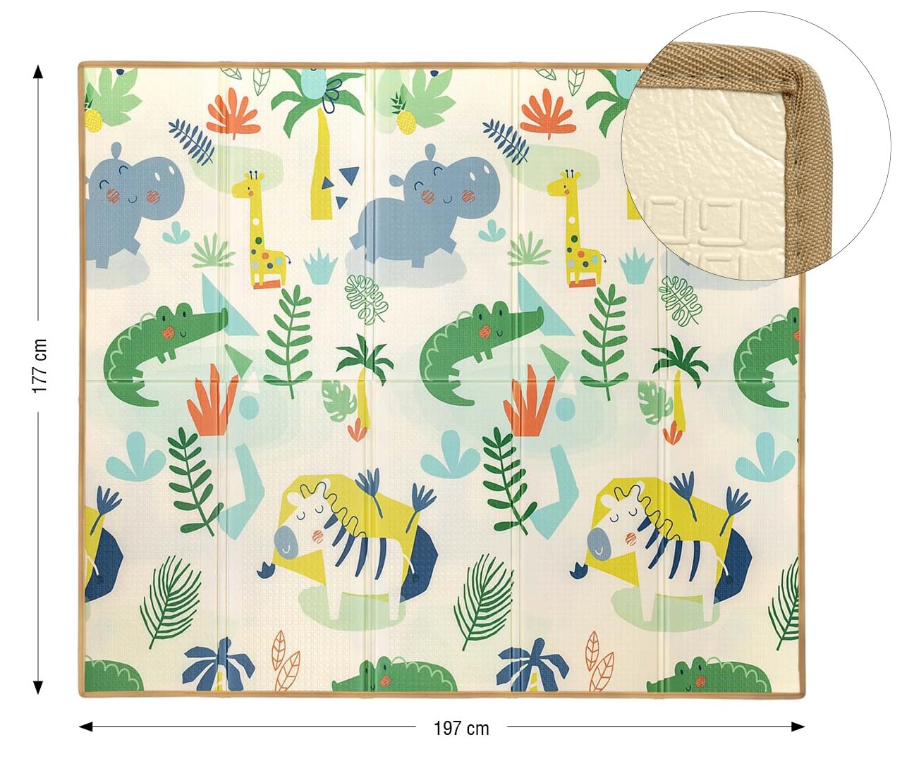 Tapis de jeu pliable Milly Mally Savane & Arbre