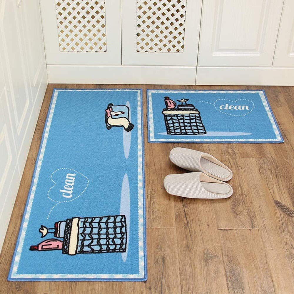 bestformebestforme Long Kitchen Mat, Bath Carpet, Floor Mat, Home Entrance Doormat Tapete Absorbent Bedroom Living Room Floor Mats Modern Kitchen Rug (16,40cmx60cm)