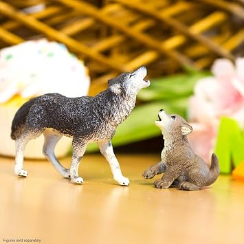 Safari Ltd. Wolf Pup Figurine - Detailed 1.85 Plastic Model Figure - Fun Play Toy for Boys, Girls & Kids Ages 1+