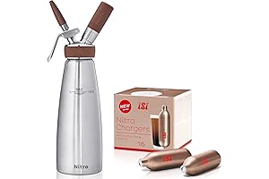iSi Nitro Whip 1 Quart Dispenser with 16 Nitrobrew Charges