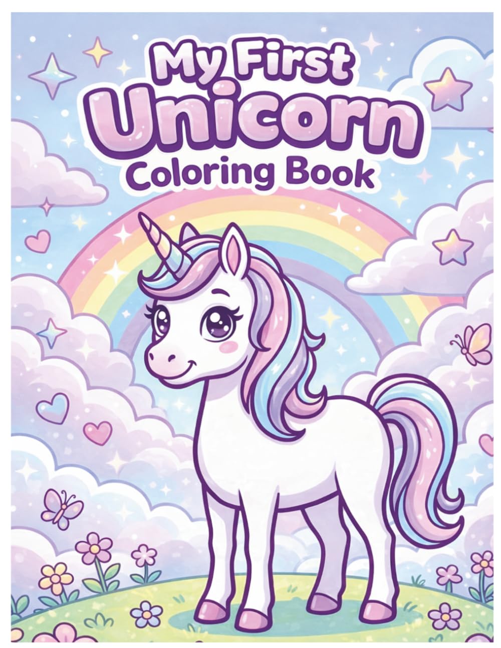My First Unicorn Coloring Book for Kids: Cute, Easy and Magical Unicorn Coloring Pages Ages 3–6