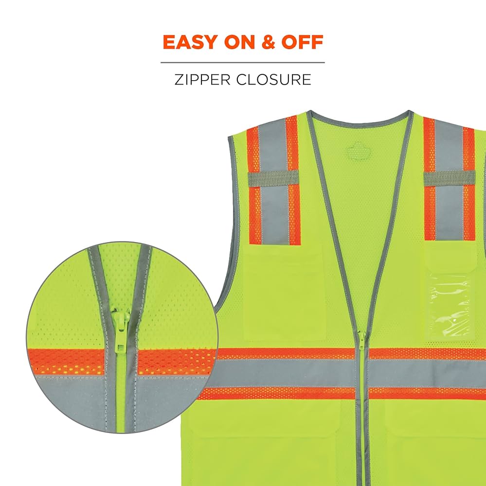 Ergodyne GloWear 8246Z Two-Tone Safety Vest, High Visibility