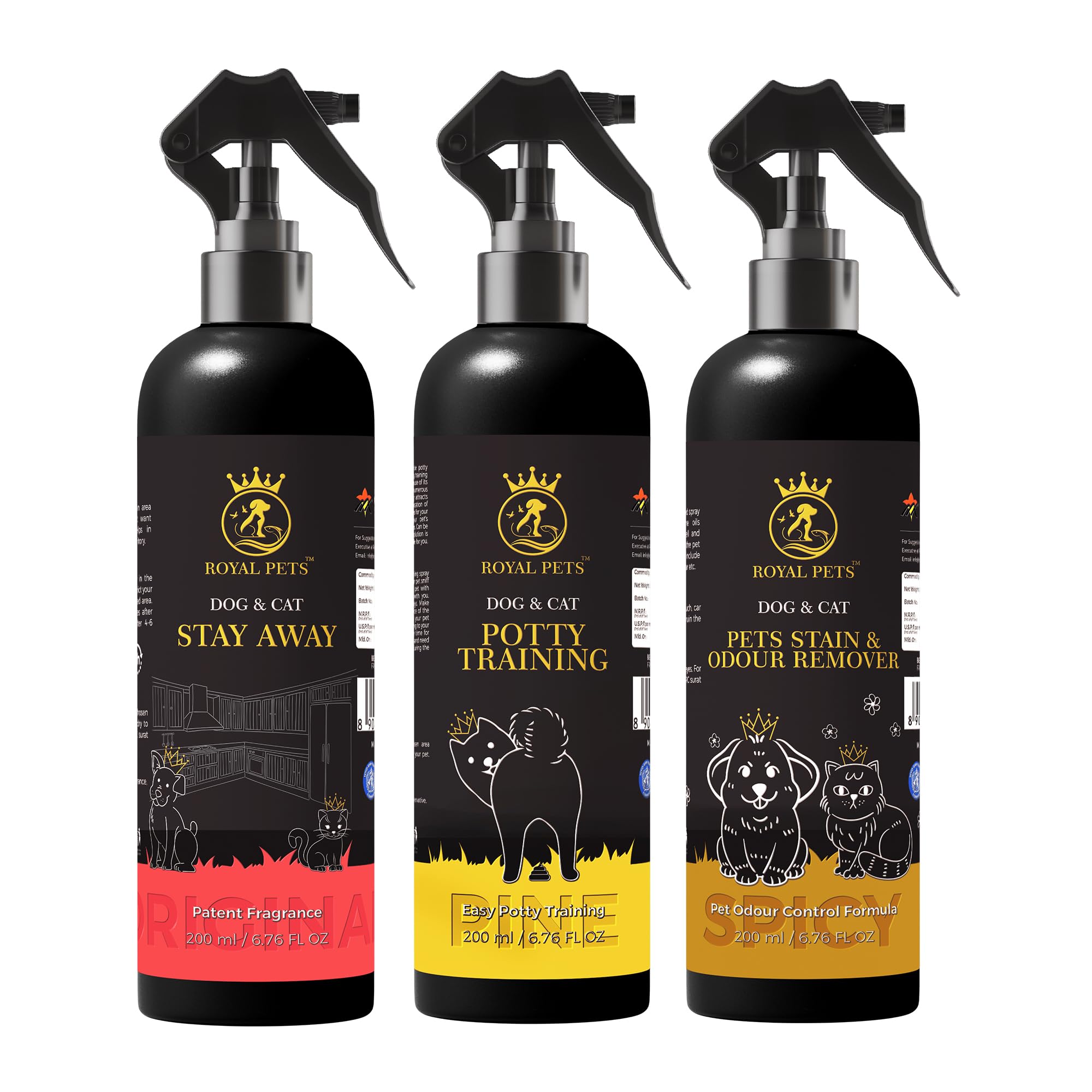 Royal Pets Stay Away Spray | Pet Potty Training Spray for Puppy,Dog,Cat and Kitten | Dog Repellent Spray | Stain and Odour Remover Spray | Urine and Bad Smell Remover | Pet Area Cleaner and Freshener (B0CQFFYWLR) Amazon Price History, Amazon Price Tracker