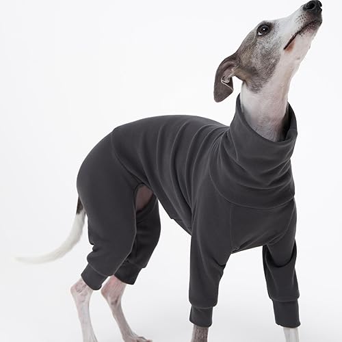 Miniatura 8 de ESCCBOO Ropa interior mullida de algodón acogedora para galgos italianos, whippets, pijamas y overoles súper suaves y cálidos (S, gris)