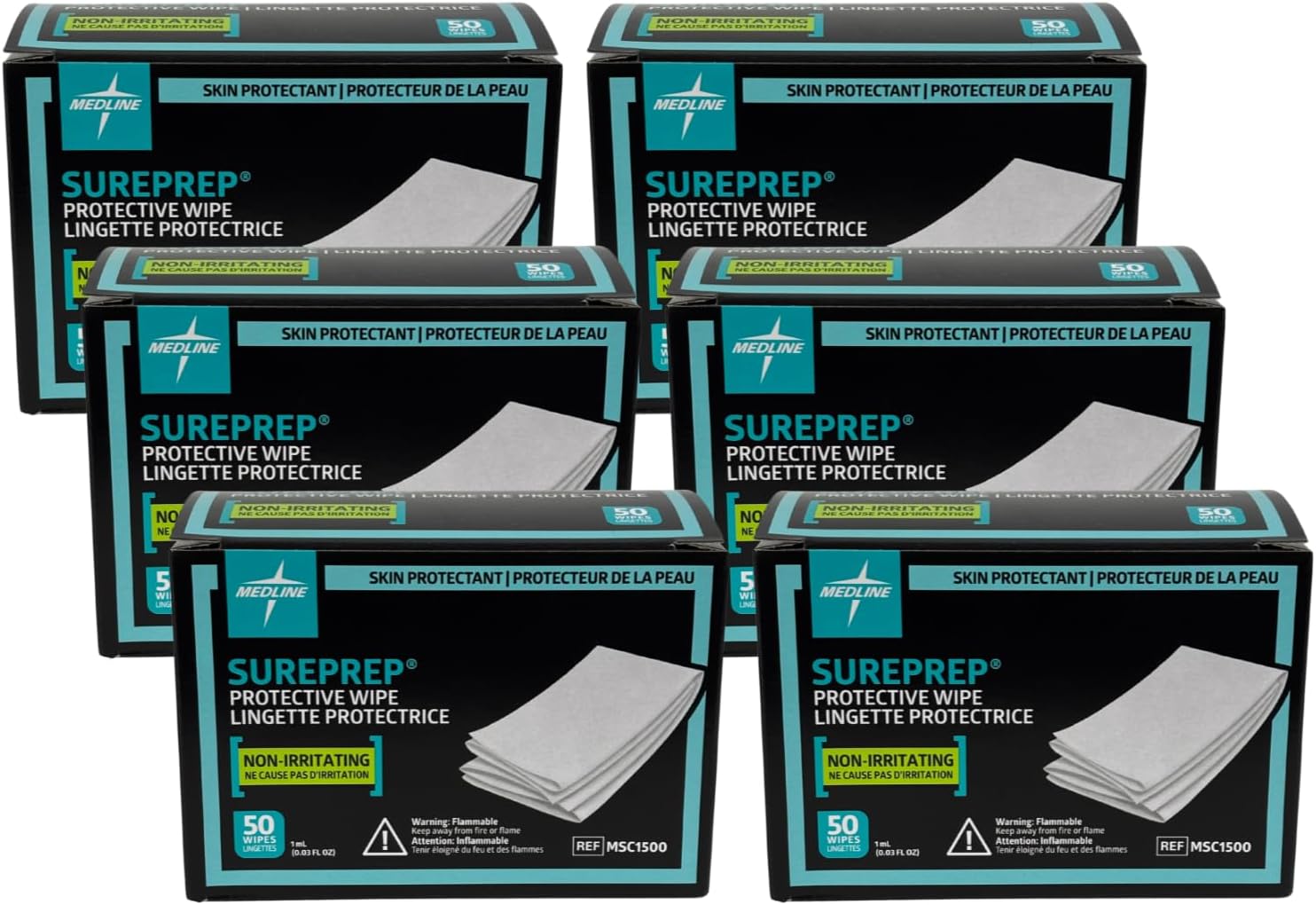 Medline SurePrep Skin Protective Barrier Wipe