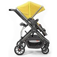 Vista 6 de Diono Quantum Hop 'n Roll - Tabla para cochecito, plataforma deslizante desmontable con sistema Clip 'n' Go, color azul