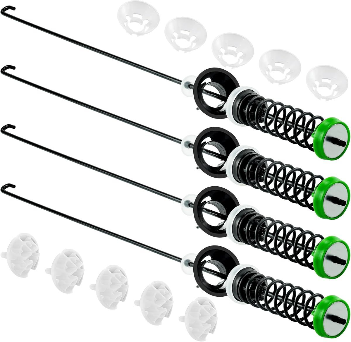 W11130362 Washer Suspension Rod Kit for Whirlpool Maytag Kenmore Washer Parts | 23.3in Fit Replaces WTW5000DW3 WTW5000DW2 MVWX655DW1 MVWC565FW1 W10594080 W10735786 W10748956 | 2026 Upgraded by PANDEELS