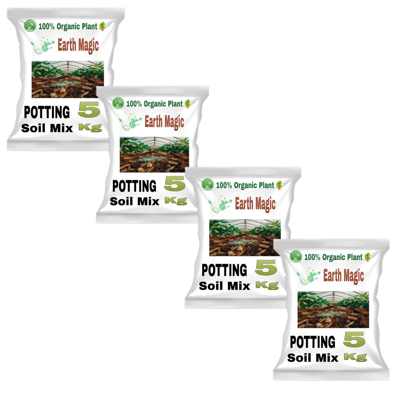 SDFindia Pure and Organic Product Earth Magic Potting Soil Mix 20 kg for Home Gradning Plant (Pack of 4 Each 5 kg) (B0D4LFKK2X) Amazon Price History, Amazon Price Tracker