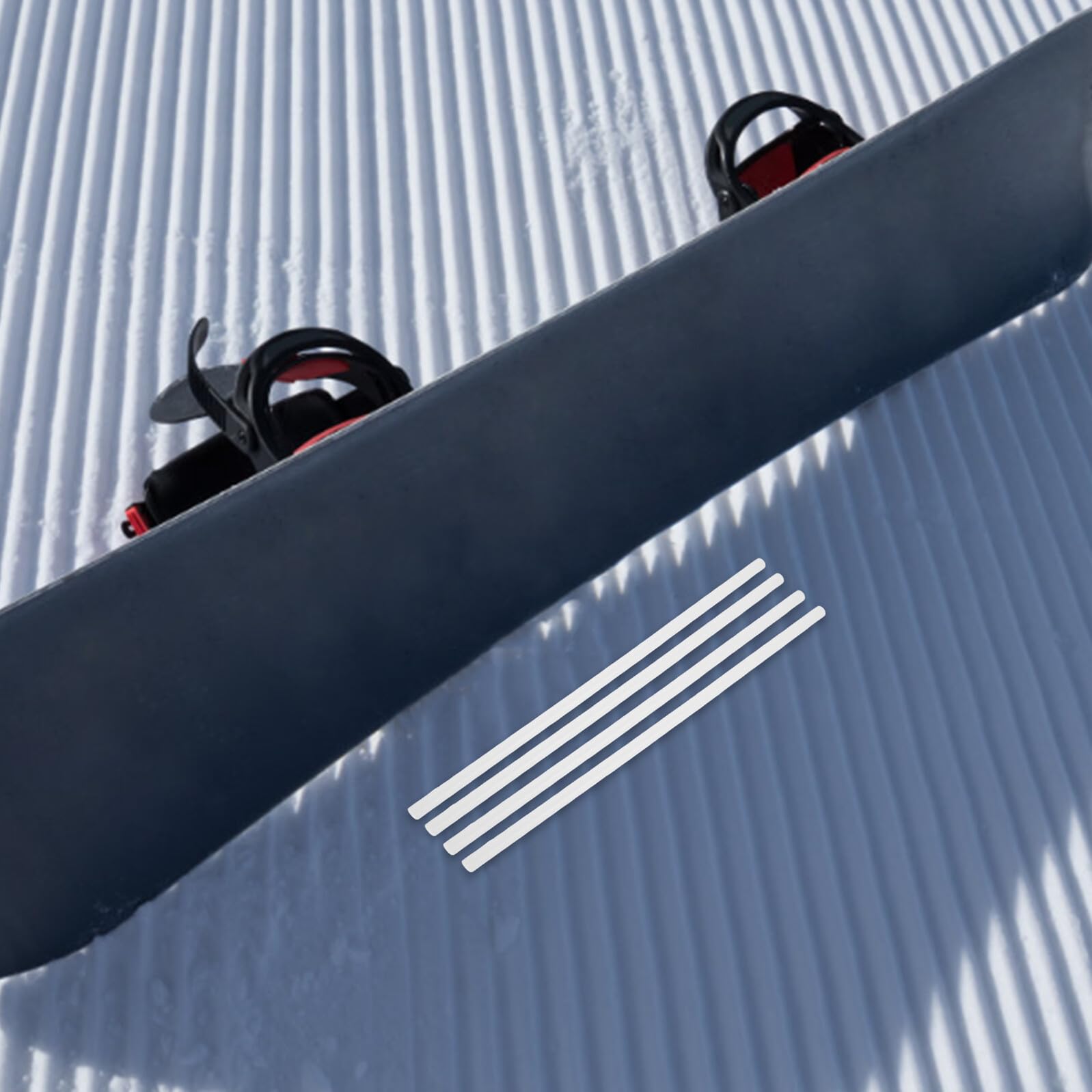 GARVALON Kit 4 Bastoncini di Cera per Riparazione Base Snowboard, Attrezzatura per Manutenzione Sciolina Sport Invernali, Utensili per Base Snowboard per Riparazioni Rapide e Scorrevolezza