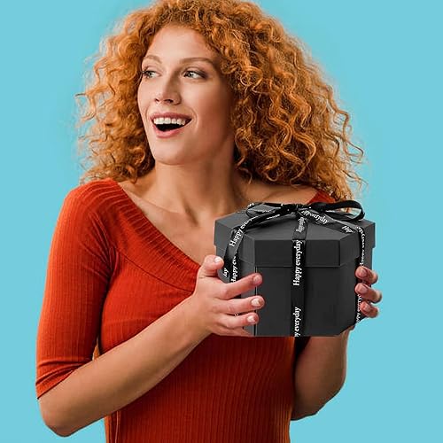 Miniatura 6 de Juego de regalo de explosión, álbum de fotos de bricolaje, caja de amor sorpresa explosiva, caja de regalo emergente creativa para parejas, día de