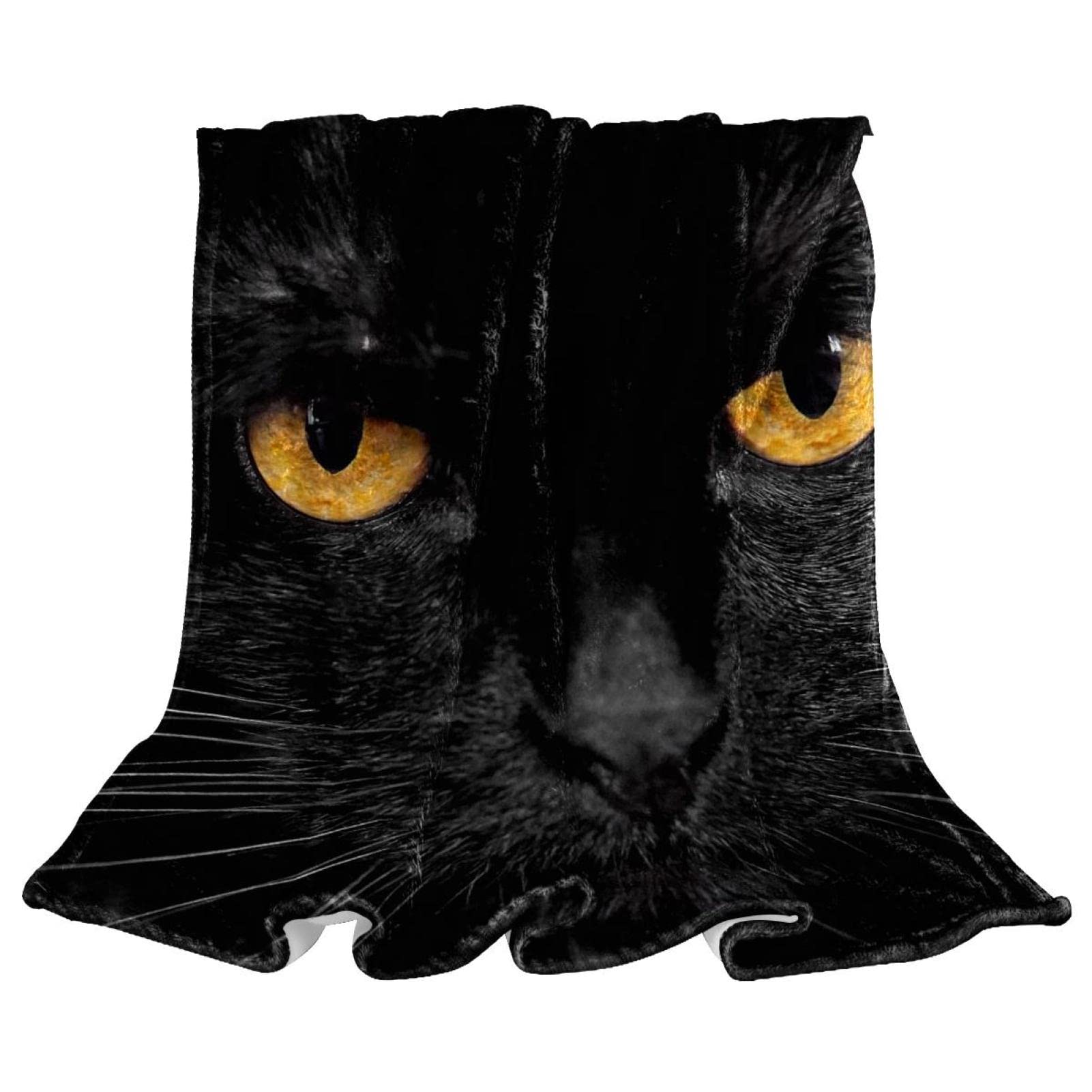 Couverture de sieste chat noir TBOUOBT pour des soirées cocooning au salon
