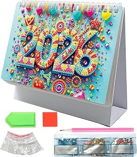 2026 ダイヤモンドアートカレンダー 3D卓上カレンダー DIY 立体 装飾 デイリースケジューラー 2026年1月から12月まで 年間スクールプランナー メモ帳 スケジュール帳 日記帳 プランナーシート 年間 月間 週間 To Do リスト メモパッド プランナー 誕生日 クリスマス プレゼントすばらしい