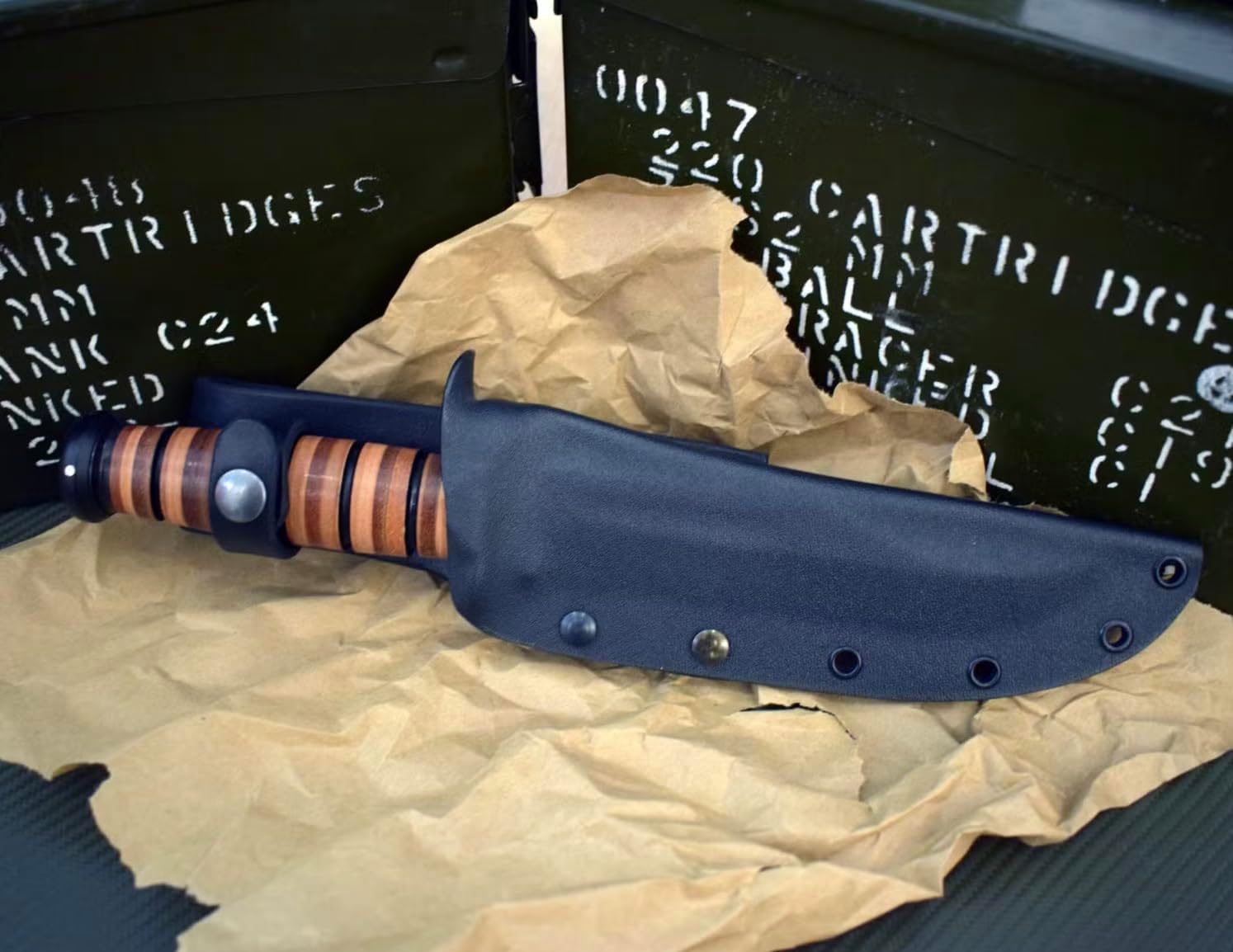 Kydex Sheath for the Ka Bar Fighting Knife