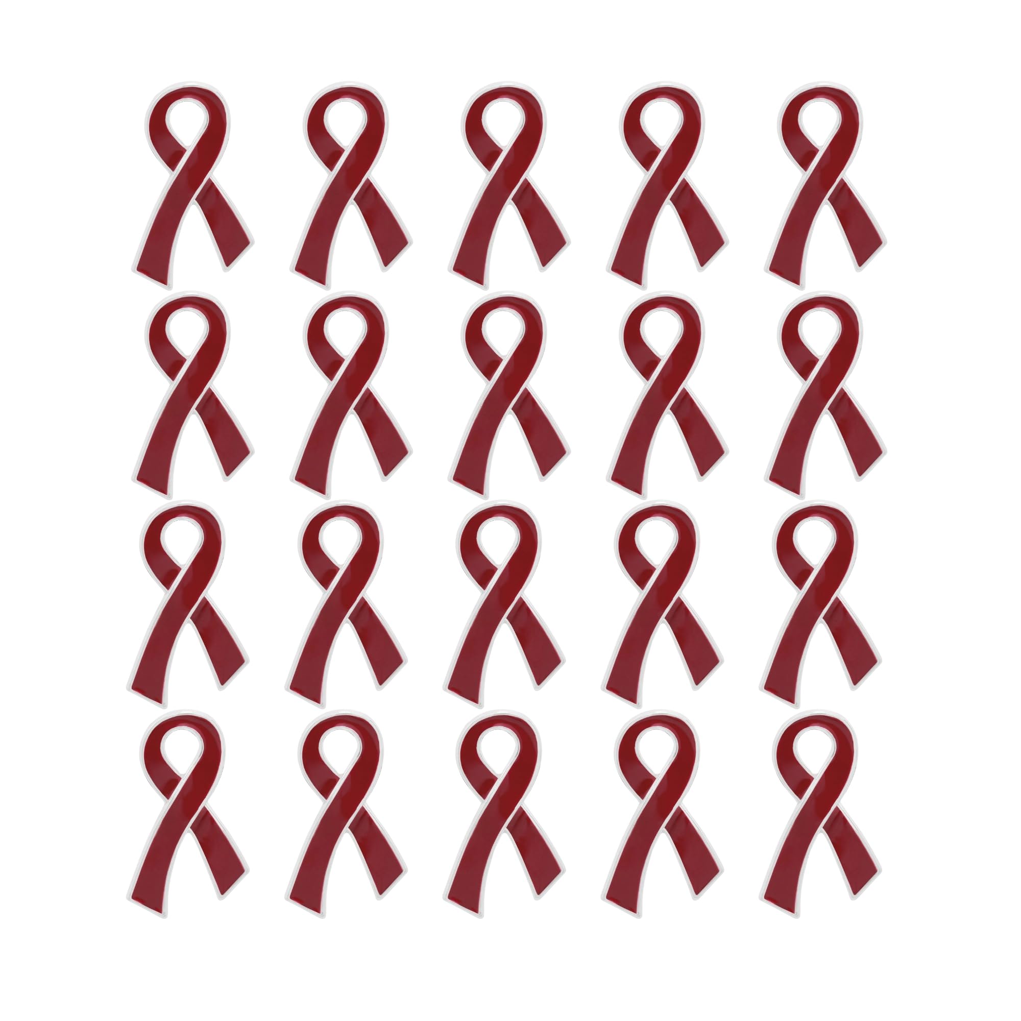 Ribbon Pins 1/5/25/100 for Cancer &amp; Disease Awareness - Various Causes - Bulk Quantities Available for Support Groups and Fundraising