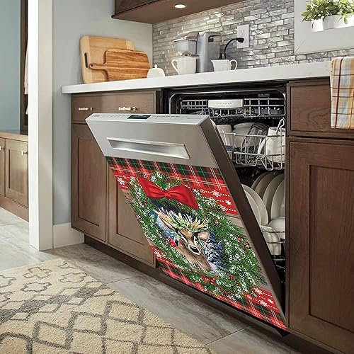 Miniatura 10 de Funda magnética para lavavajillas con diseño de mariposa violeta con texto en inglés "God Says You are Forgive" (Dios dice que eres perdonado) para