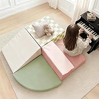 Vista 9 de Tiny Land - Juego de 6 bloques de espuma suave para escalar para niños pequeños, bloques de espuma para bebés, juguetes de escalada para parque