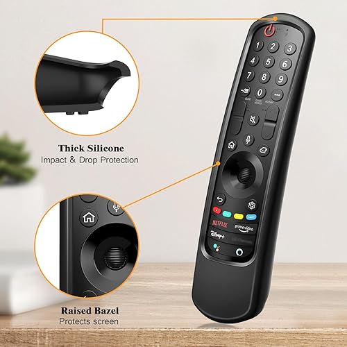 Miniatura 4 de Fintie Funda de silicona para LG MR24GN MR24GA MR23GN MR23GA MR22GN MR22GA AN-MR21GA Control remoto, ligera, antideslizante, a prueba de golpes,