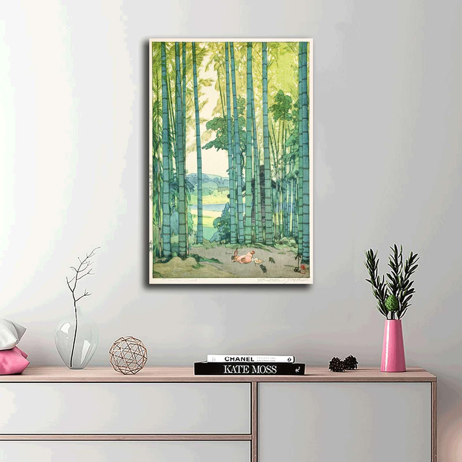 Amazon.com: Canvas Art Prints Bamboo Forest (1939) Painting Photo