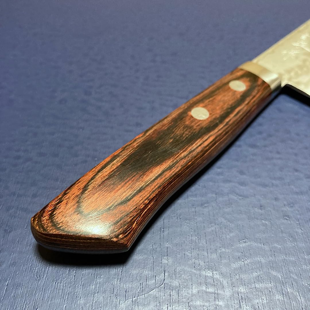 増谷刃物 三徳包丁 VG10 積層（彩流）口金有 黒柄 アウトレット品 増谷刃物 三徳包丁 VG10 積層（彩流）口金有 黒柄 アウトレット