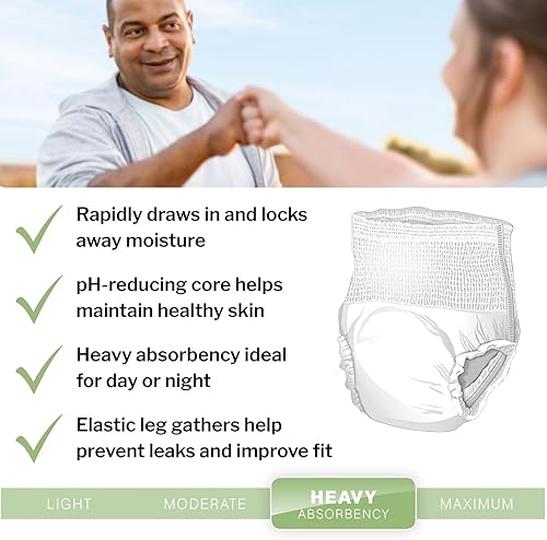 Vista 12 de MCK83733100, McKesson Ultra, ropa interior absorbente para adultos, elástico, tamaño extragrande, desechable, gran absorción