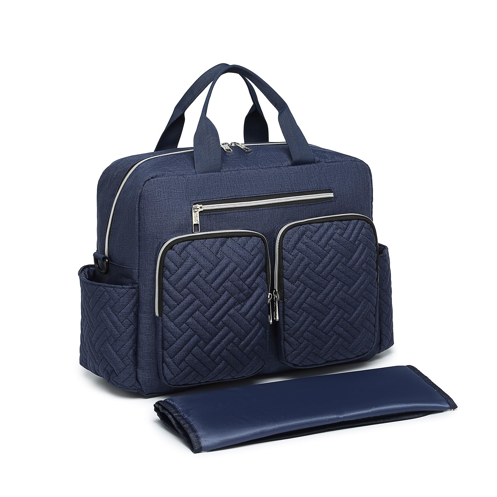 KONO Borsa Fasciatoio Passeggino Neonato, Borsa Multitasche Impermeabile con Tasche Isolate, Leggera per Viaggi Ospedale Parto Aereo, Ideale per Mamma e Papà