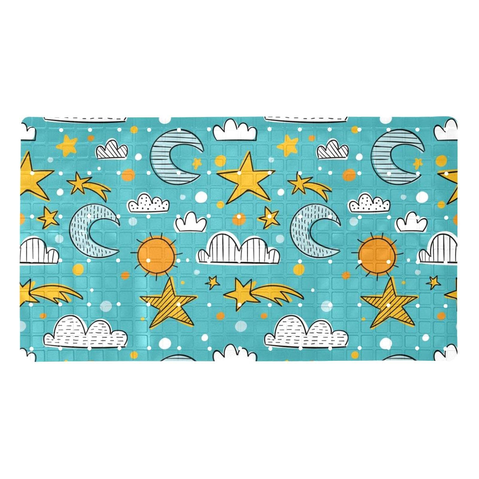 Tapis de bain antidérapant Doodle en PVC | Prenez soin de vos proches au quotidien