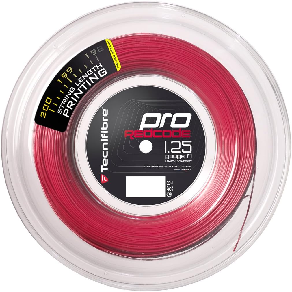 Tecnifibre Pro Red Code 17 (1.25mm) Tennis String 200M/660ft Reel