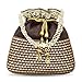Aheli Ethnic Brown Potli Bag for Women Handmade Purse Evening Handbags Stylish Bridal Fashion Clutch Bag Gift-AH-P05BR