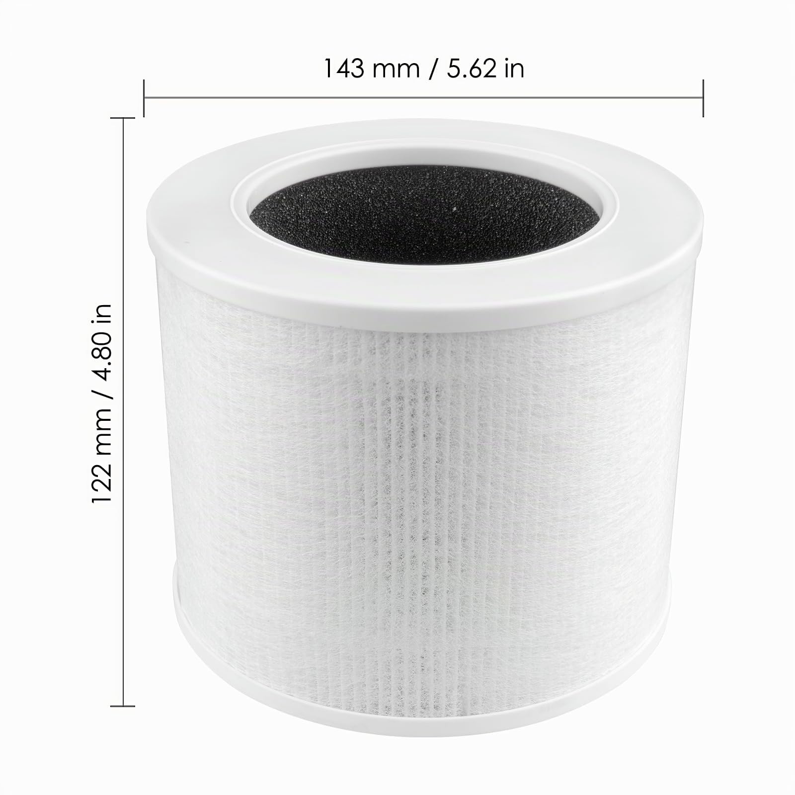 (3 pièces) Core mini filtres de rechange compatibles avec le purificateur d'air LEVOIT Core Mini, H13 True Hepa, filtre HEPA 3 en 1, filtres à charbon actif, comparé à la pièce # Core Mini-RF