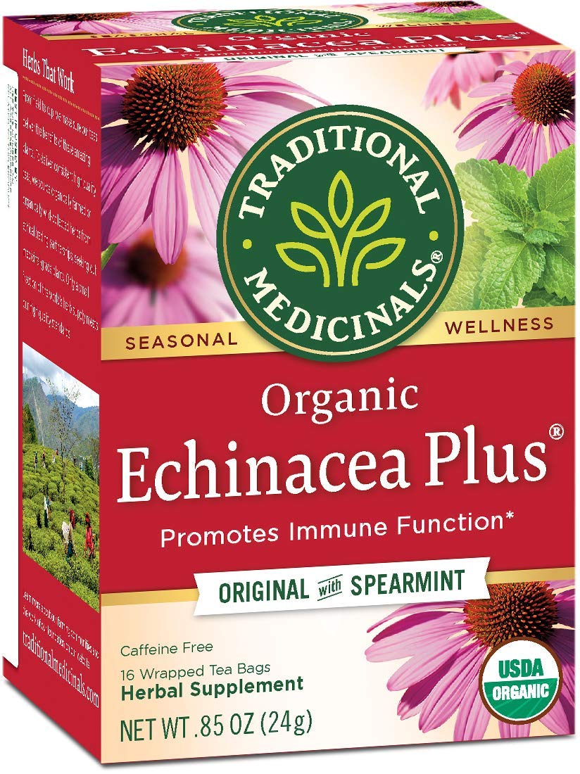Traditional Medicinals Herbal Teas Organic Echinacea Plus By Traditional Medicinals Pack of 1