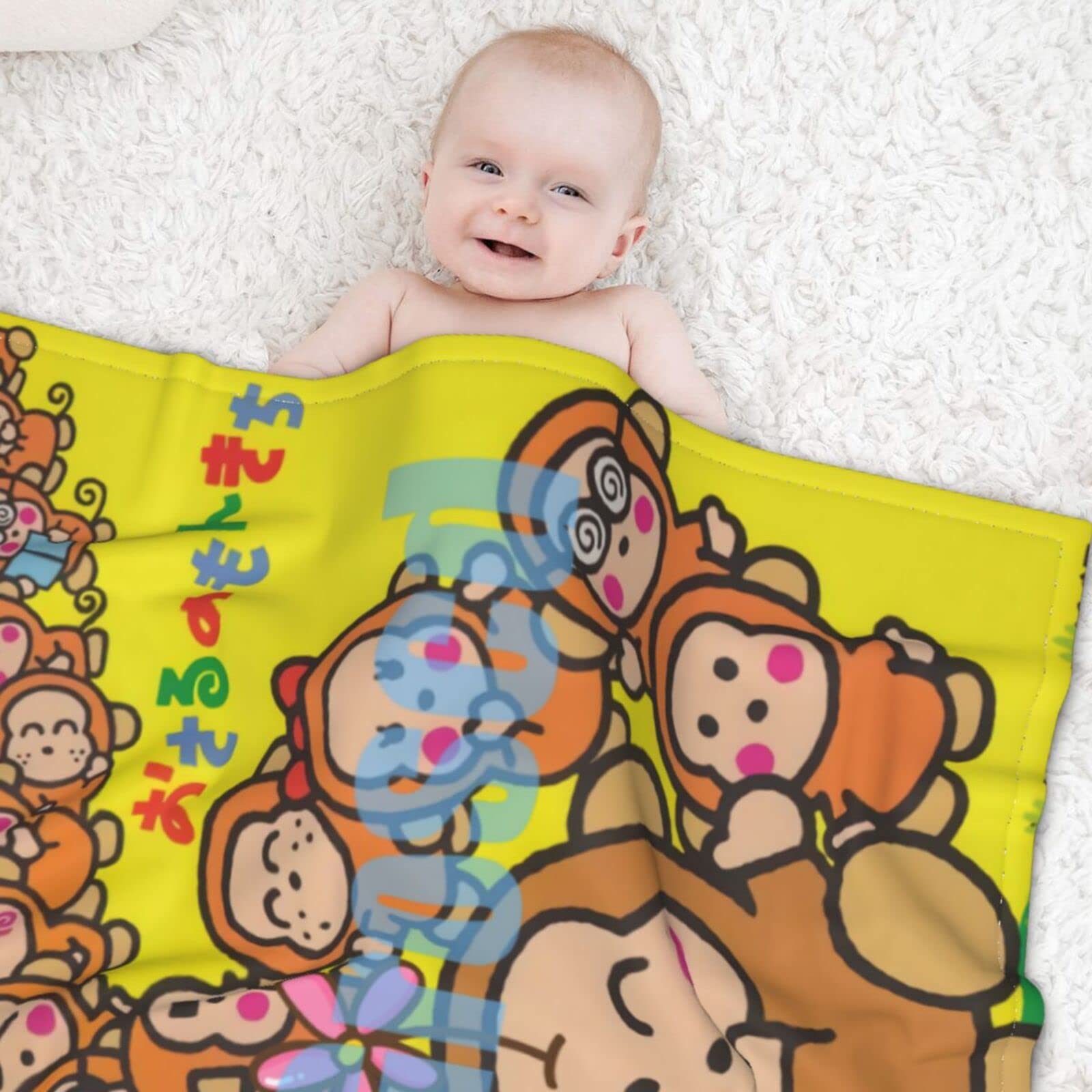 Amazon.co.jp: おさるのもんきち-1 ベビー 新生児 赤ちゃん用 毛布