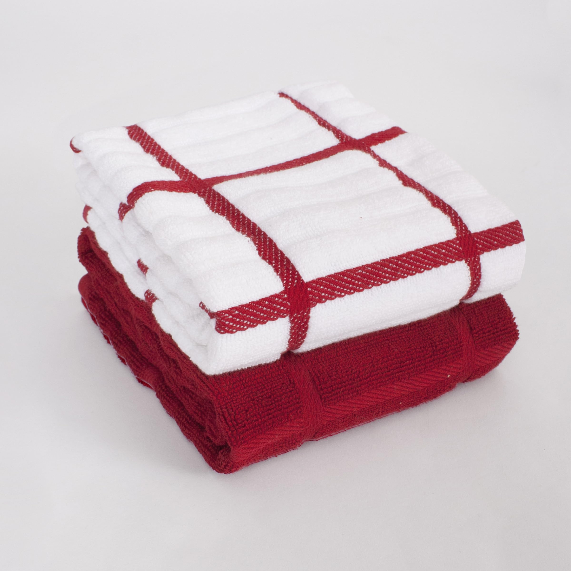 All-Clad Solid & Coordinate - Toallas de Cocina Altamente absorbentes, supersuaves, de Larga duración, 100% algodón, 17 x 30 Pulgadas, paños de Cocina para Limpiar y secar Platos, sartenes