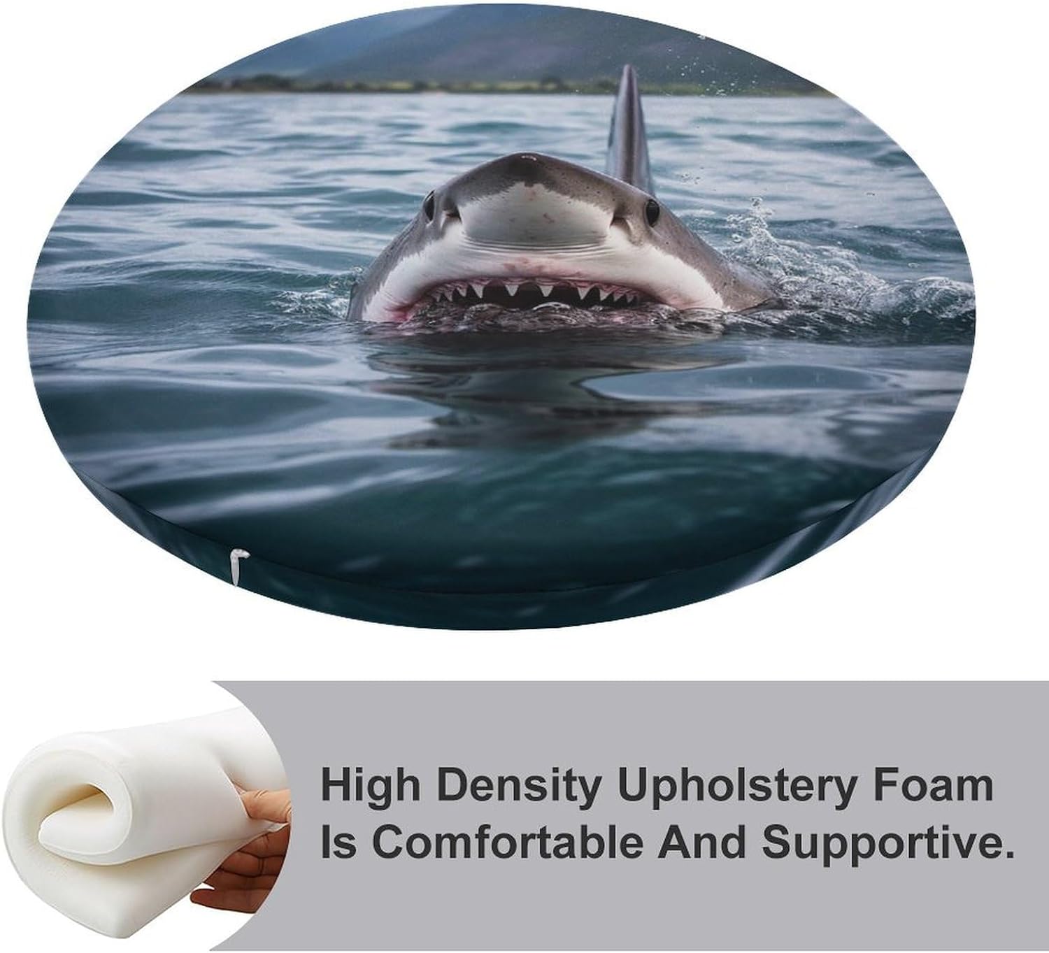 Shark in The Lake Chair Cushions Floor Pillow Chair Pad