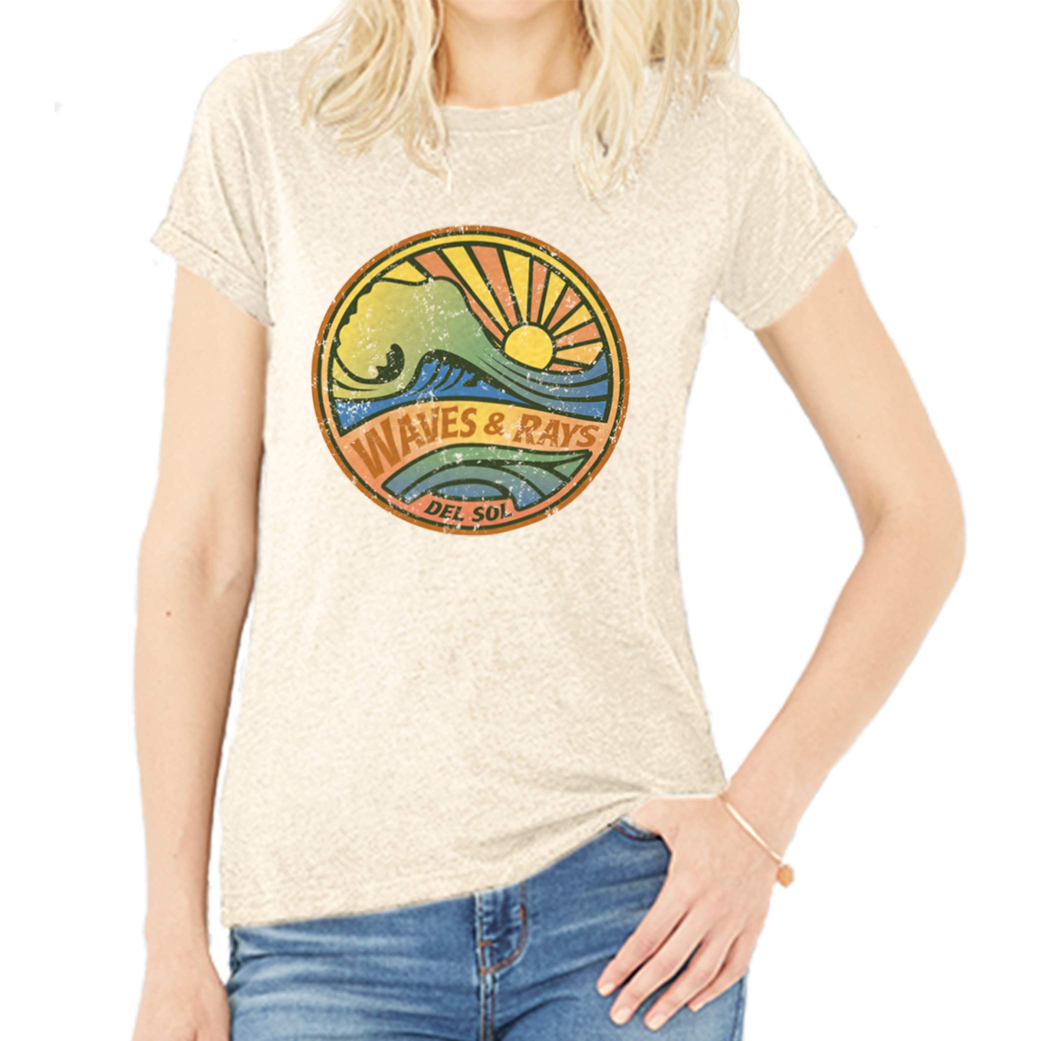 Del Sol T-shirt chłopięcy, beżowy, mały