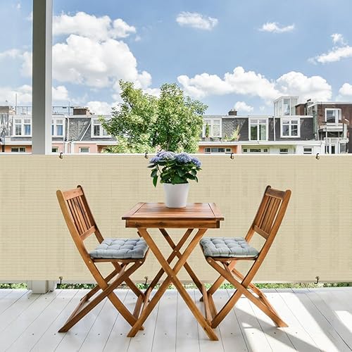 Miniatura 6 de E&K Sunrise - Malla de privacidad para terraza, balcón, porche, cubierta, protección al aire libre, cerco de protección, red de patio, piscina,