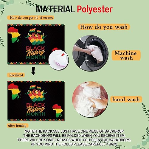 Miniatura 7 de Fanghui Fondo de fotografía del mes de la historia negra Afroamericano Febrero Somos Negro Historia Foto Fondo Afroamericano Fiesta Decoración