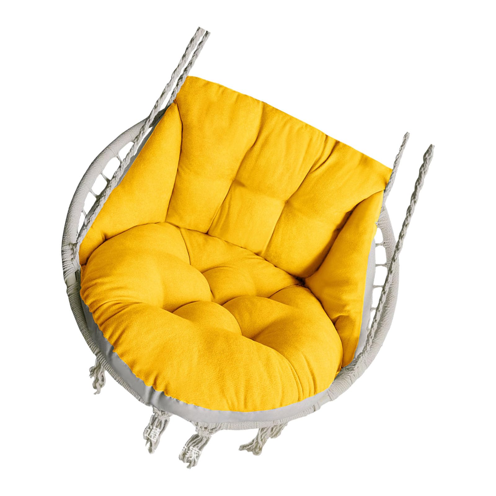 Coussin de chaise suspendu en coton résistant et rembourrage moelleux premium pour extérieur