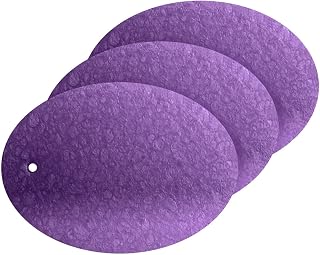MAOBLYR Quick Absorption Household Cleaning Sponge,Double-Sided Reusable3.54x2.56In,Kitchen Tableware Multi-Purpose Cleaning 3 Sets-Purple Solid Color