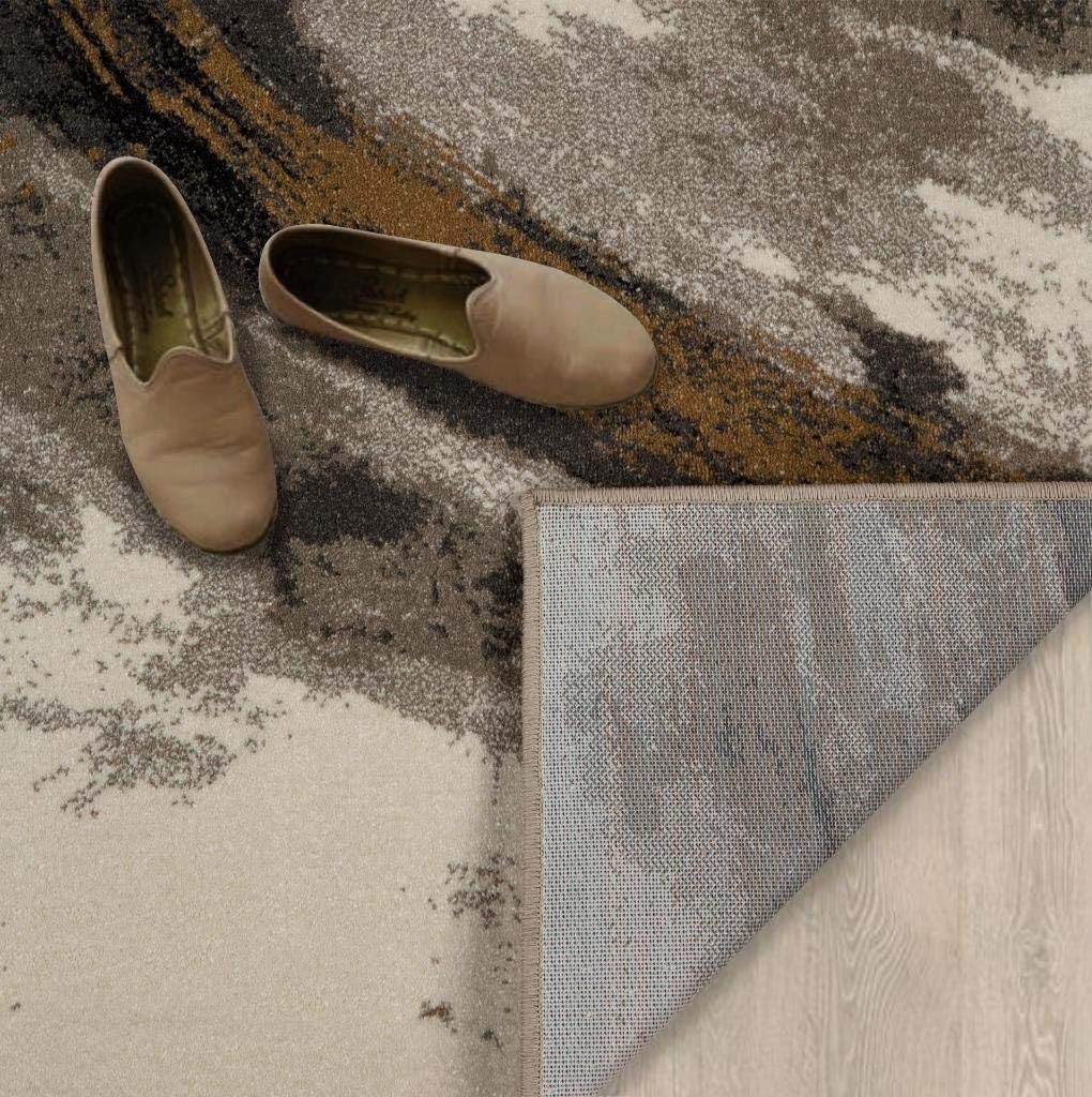 LUXE WEAVERS Lagos Collection 5070 Beige 2x3 Geometric Area Rug