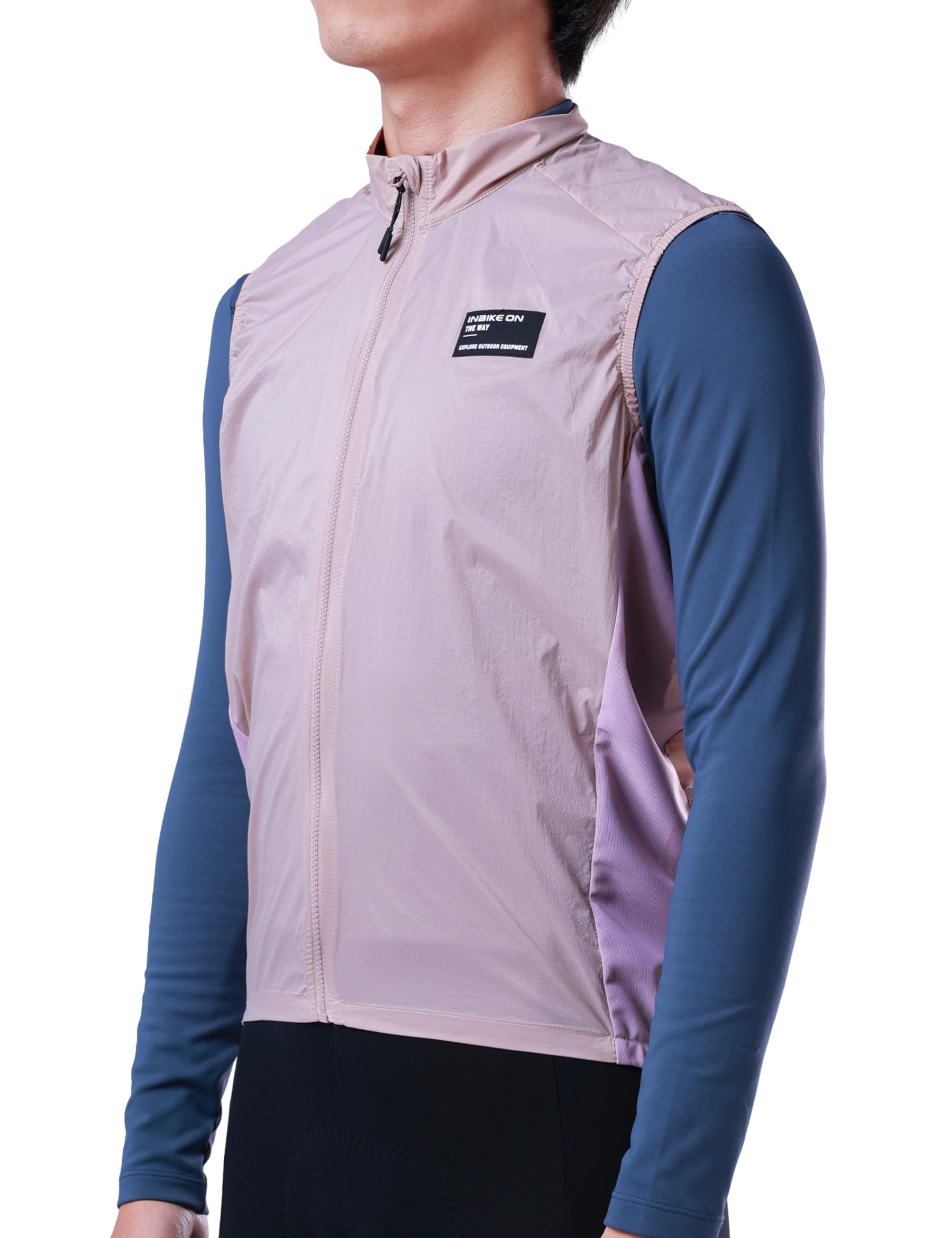 INBIKE Gilet de Cyclisme pour Homme Femme Veste de Cyclisme Sans Manches Coupe-vent Légère Gilet de Sport Respirant Imperméable Protection UV