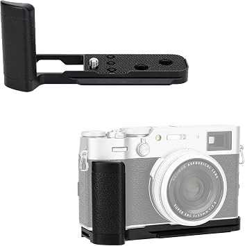JJC Metal Hand Grip Handgrip L Bracket for Fujifilm X100V Camera, Black