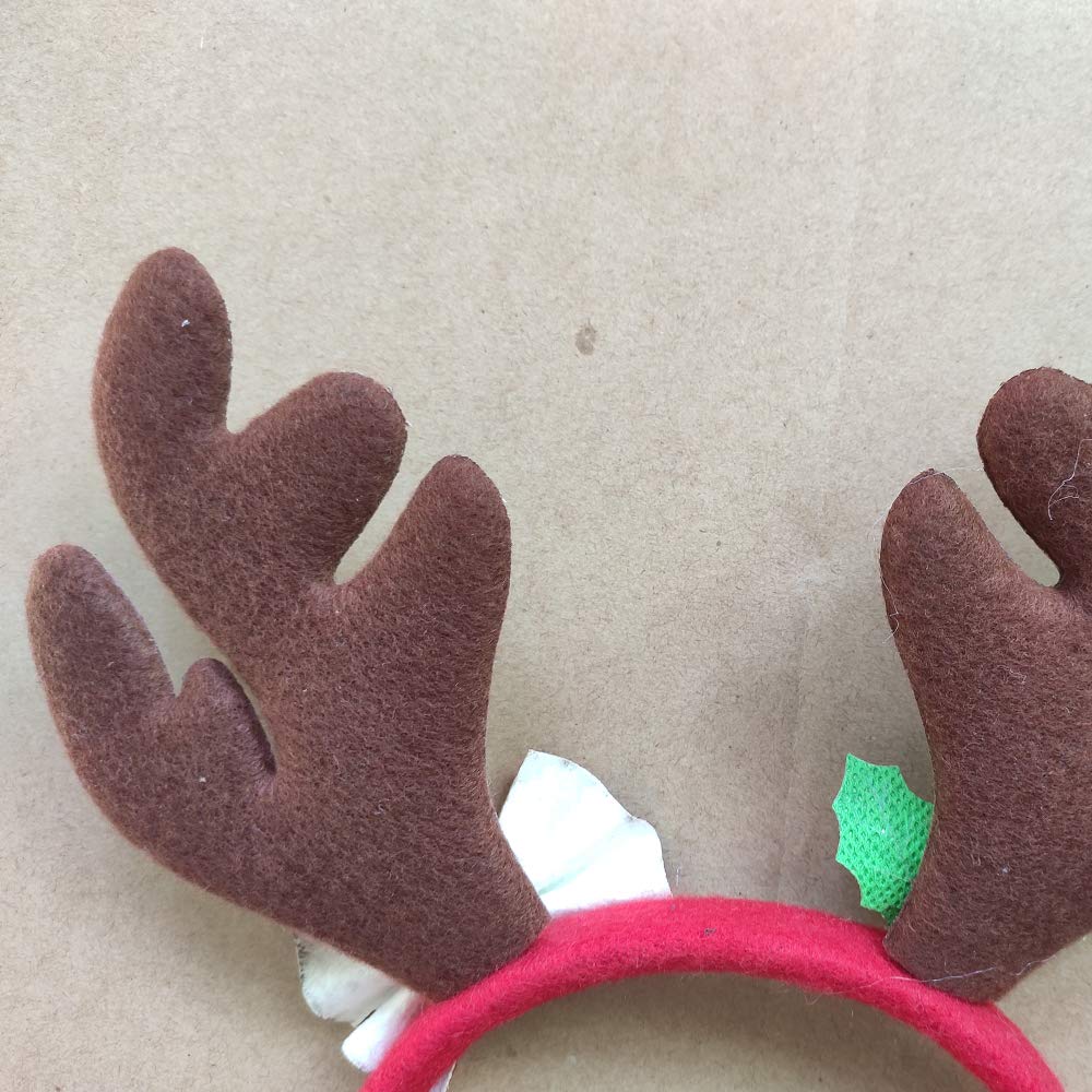Diadema De Reno Navideña Con Cuernos Y Orejas Realistas – Accesorio Festivo Ligero Para Niños Y Adultos, Ideal Para Fotos Y Reuniones