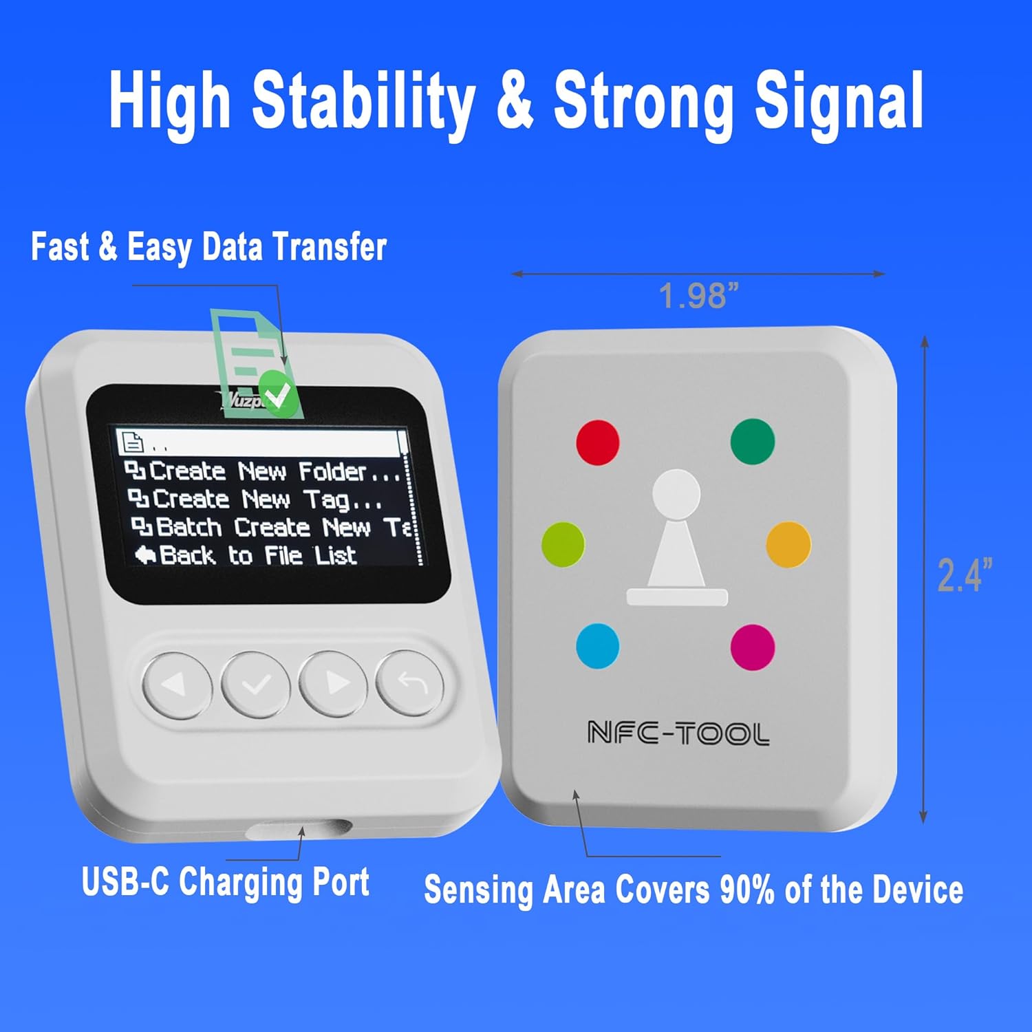 NFC Emulator Compatible with Switch 1 & 2 and NFC Enabled Devices - 1.54”OLED Screen Simple Operation | NFC Tags Tool - Stores 3000+ NFC Data Entries | Unlimited Rewrites 8 71Wuj7wpK+L. AC SL1500