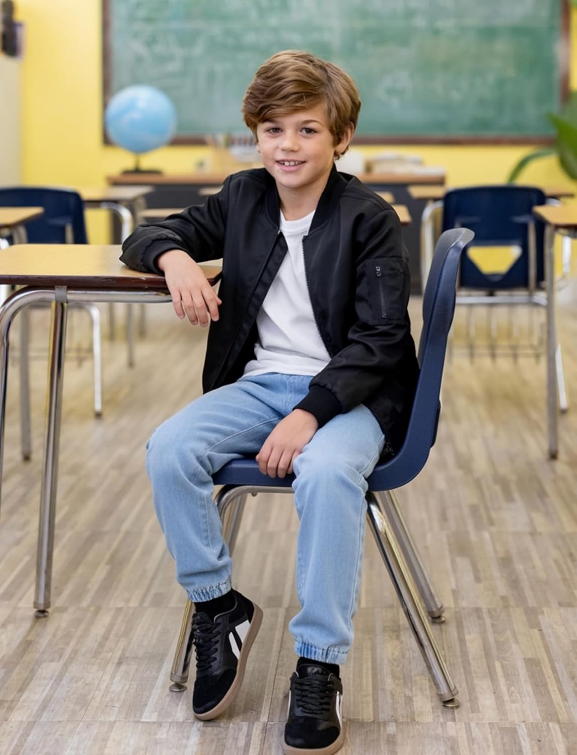 PATPAT Boys Jeans Size 4-14 Years Relaxed Fit Jogger Jeans with Pockets Ultra Stretchy Sweatpant - Image 3