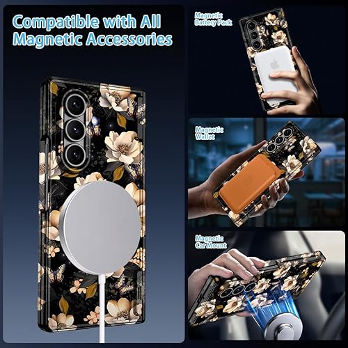 Miniatura 4 de Hekodonk Funda para Galaxy Z Fold 7, compatible con MagSafe, protector de pantalla integrado, protección de bisagra, magnética, delgada, a prueba de