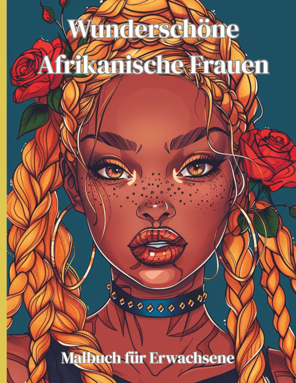 Wunderschöne Afrikanische Frauen – Malbuch für Erwachsene: 50 ausdrucksstarke Porträts mit afrikanischen Frisuren, Schmuck & Tradition – ein ... zur Feier weiblicher Schönheit & Vielfalt