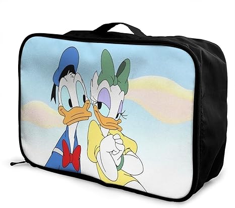 Amazon Co Jp 壁紙ドナルドダックとデイジーダック 旅行用トロリーバッグ トラベル収納バッグ 衣類収納ケース おしゃれ 大容量 超便利 持ち運び便利 旅行用収納荷物 軽量 旅行 出張 圧縮バッグ シューズ バッグ